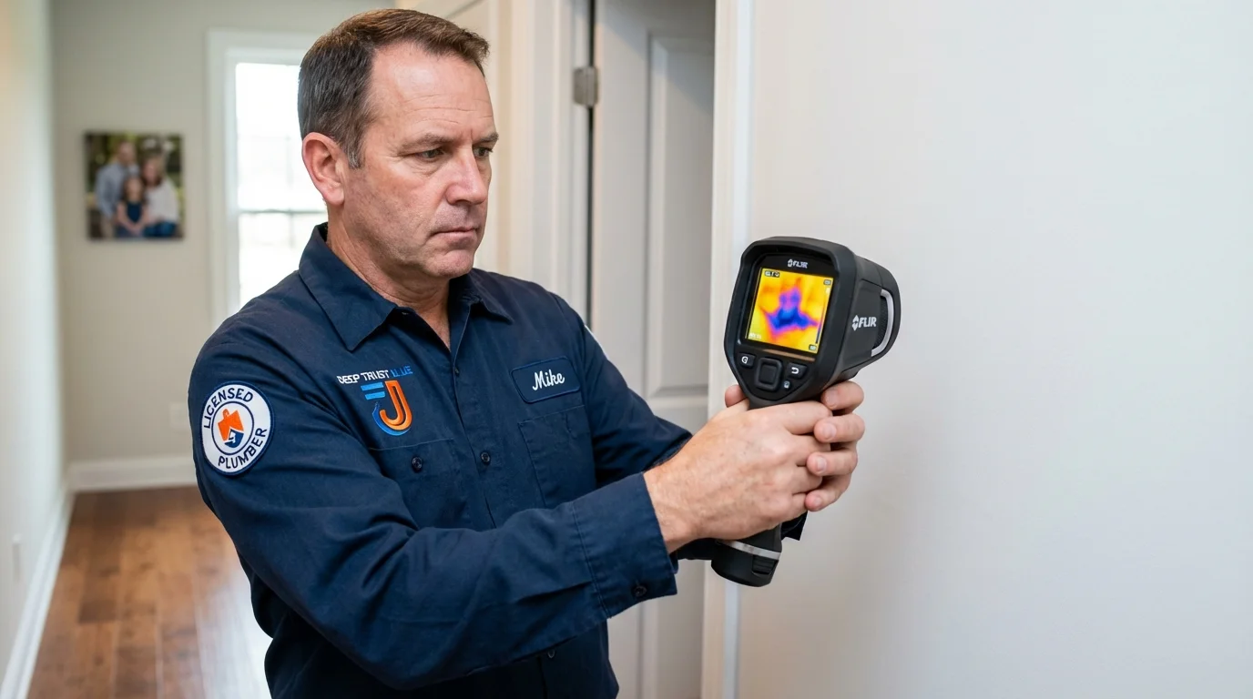 Thermal imaging leak detection by Johns Plumbing LLC in North Palm Beach